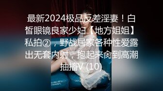 最新2024极品反差淫妻！白皙眼镜良家少妇【地方姐姐】私拍②，野战居家各种性爱露出无套内射，抱起来肏到高潮抽搐V (10)