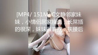 [MP4/ 151M] C文静邻家妹妹，小情侣居家操逼，长屌插的很深，妹妹很喜欢，扶腰后入