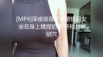 [MP4]深夜场背带长裙极品女 坐在身上揉捏奶子 开档丝袜掰穴